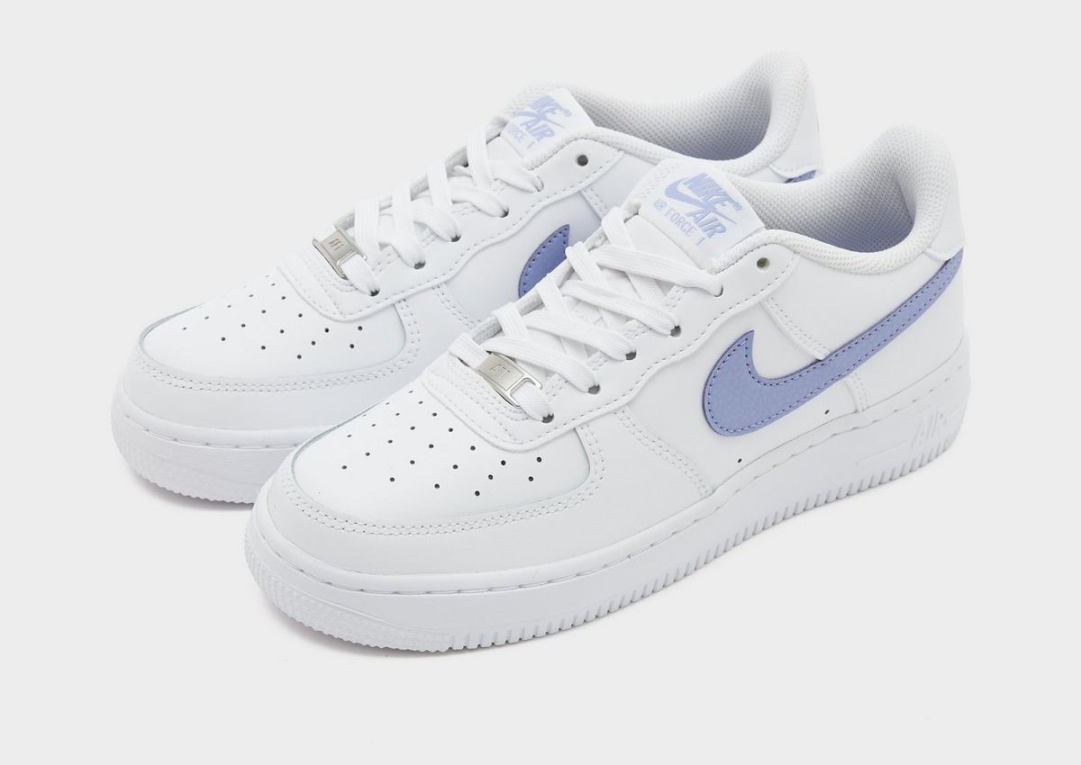 【預訂】NIKE AIR FORCE 1 白繡球紫藍-GS