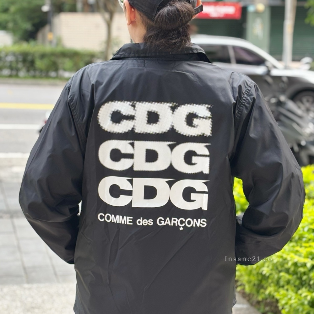 COMME DES GARCONS 川久保玲  印花 LOGO 排扣 收腰 夾克