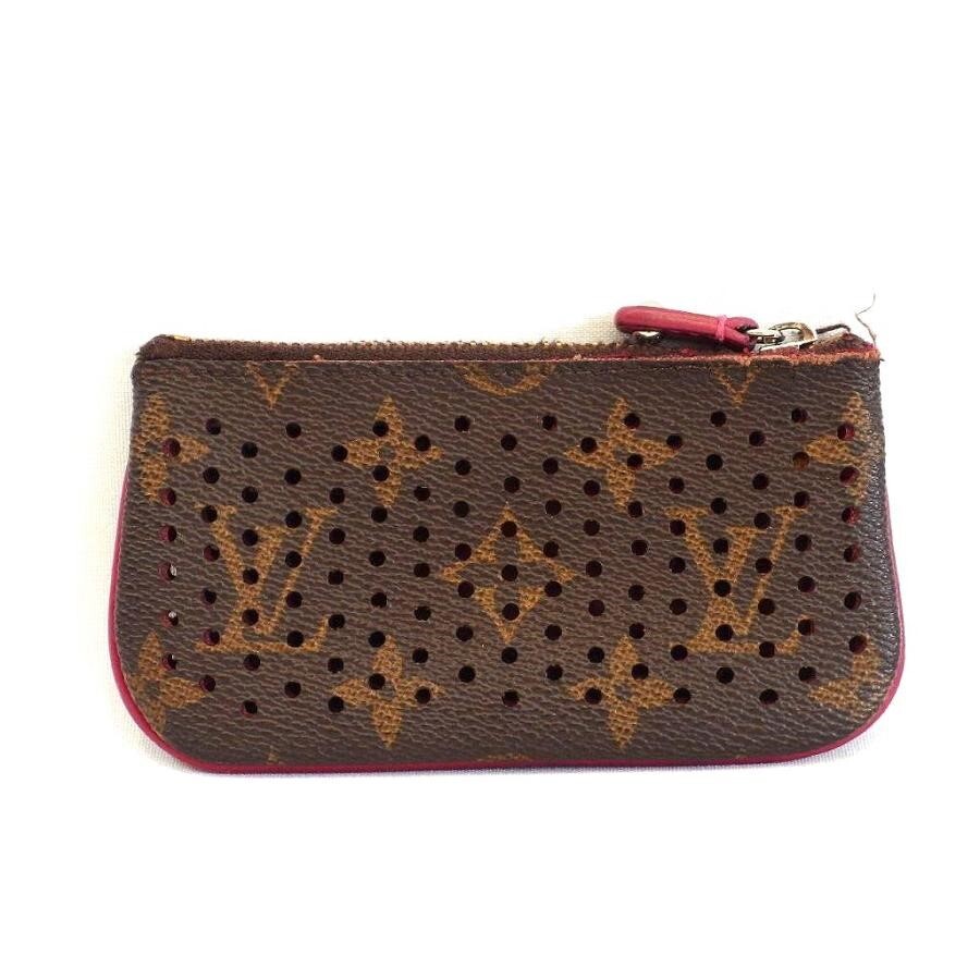 Louis Vuitton 限量版 Monogram Perfo Pochette Cles Fuchsia 零錢鑰匙包