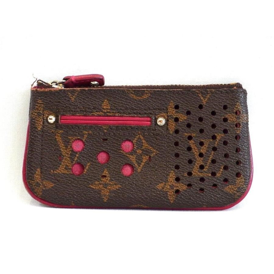 Louis Vuitton 限量版 Monogram Perfo Pochette Cles Fuchsia 零錢鑰匙包