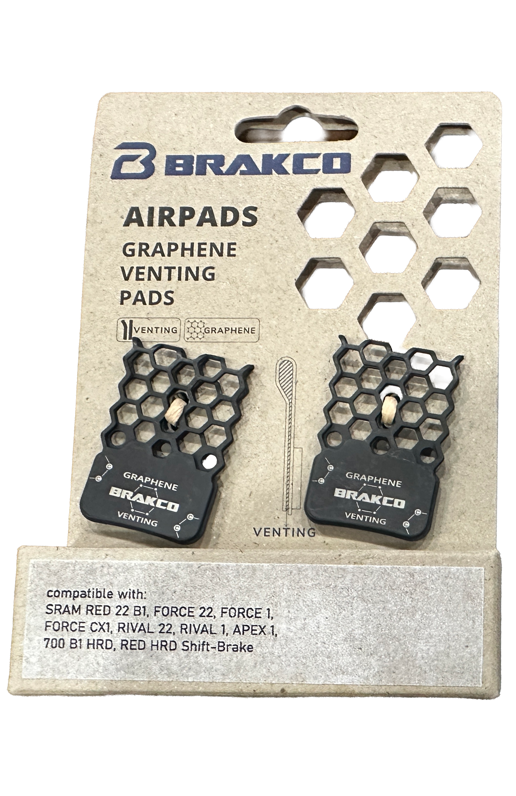 Brakco  BHT 石墨烯蜂巢散熱 Shimano 公路車來令片