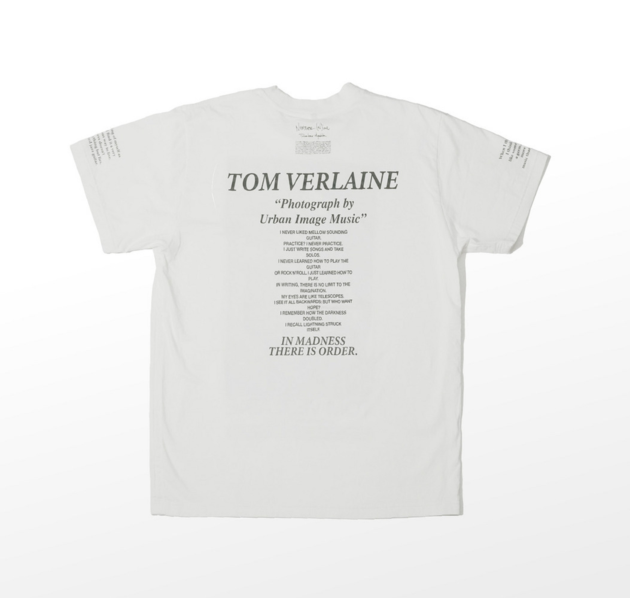 NUMBER NINE by Takahiro Miyashita 2026 N(N) TOM VERLAINE T-SHIRT WHITE - AUG PRE ORDER ITEM (預訂中)