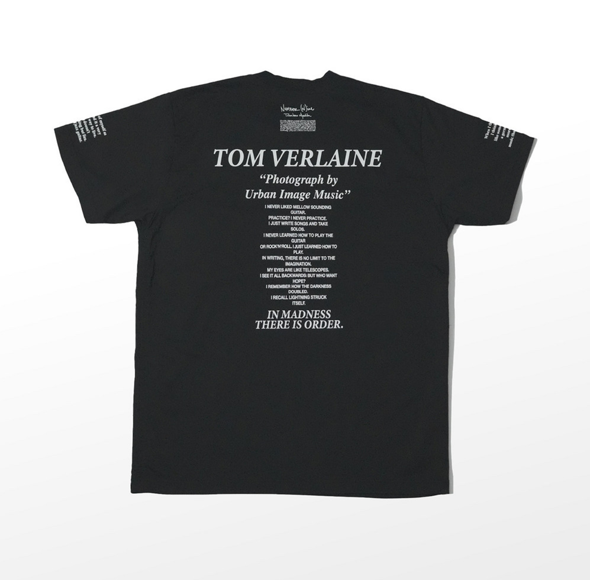 NUMBER NINE by Takahiro Miyashita 2026 N(N) TOM VERLAINE T-SHIRT BLACK - AUG PRE ORDER ITEM (預訂中)
