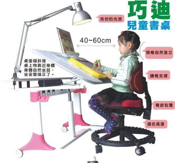 兒童正確坐姿示意圖