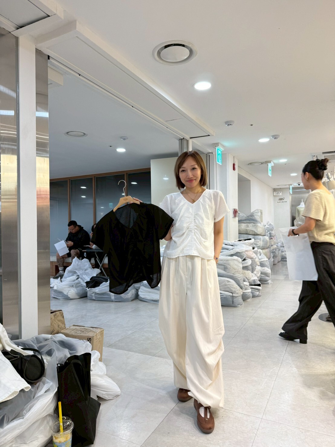 PN6150 抓皺中線上衣