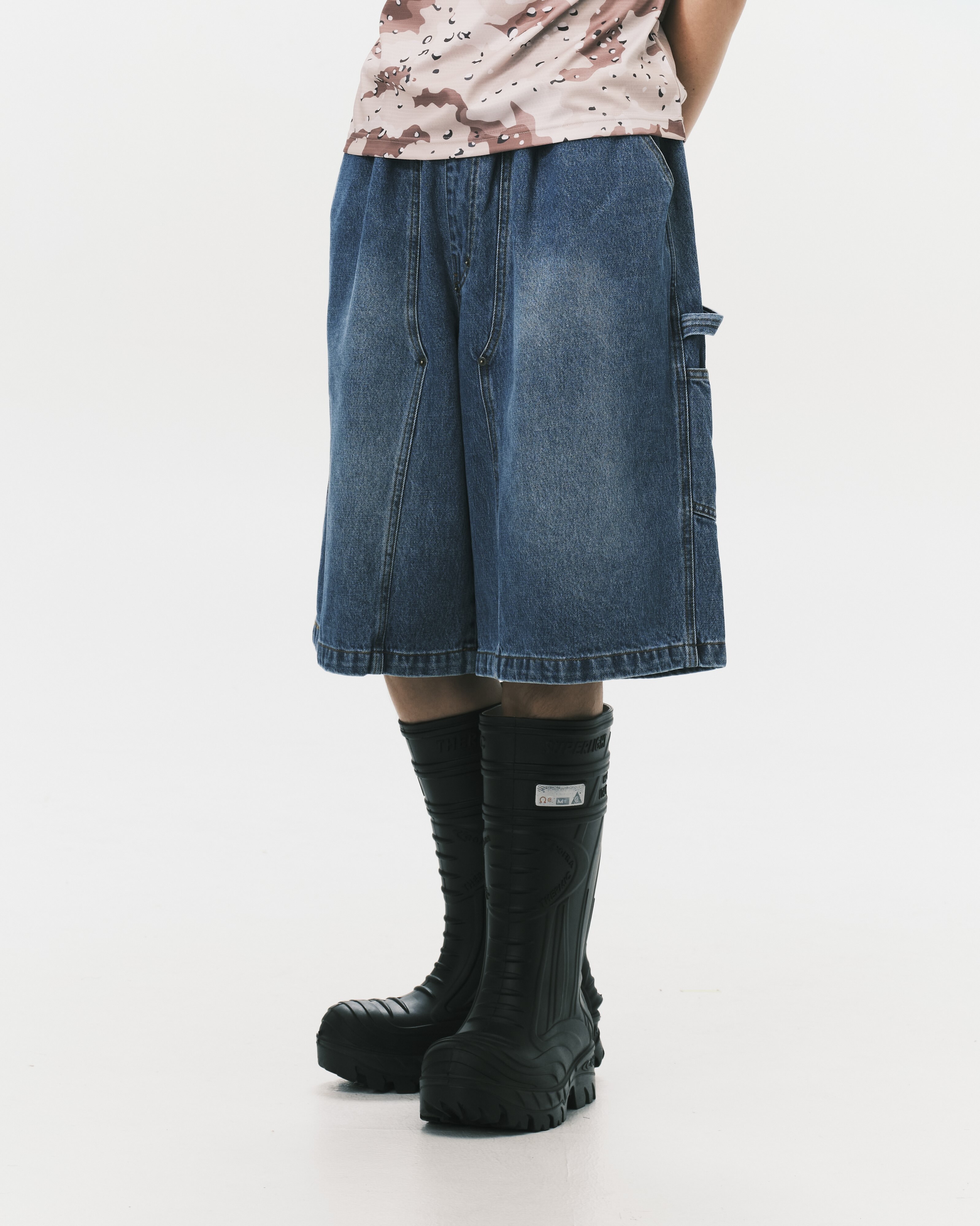 nul1.org ｜(nu-P58) - W-Shorts II (Blue Denim)