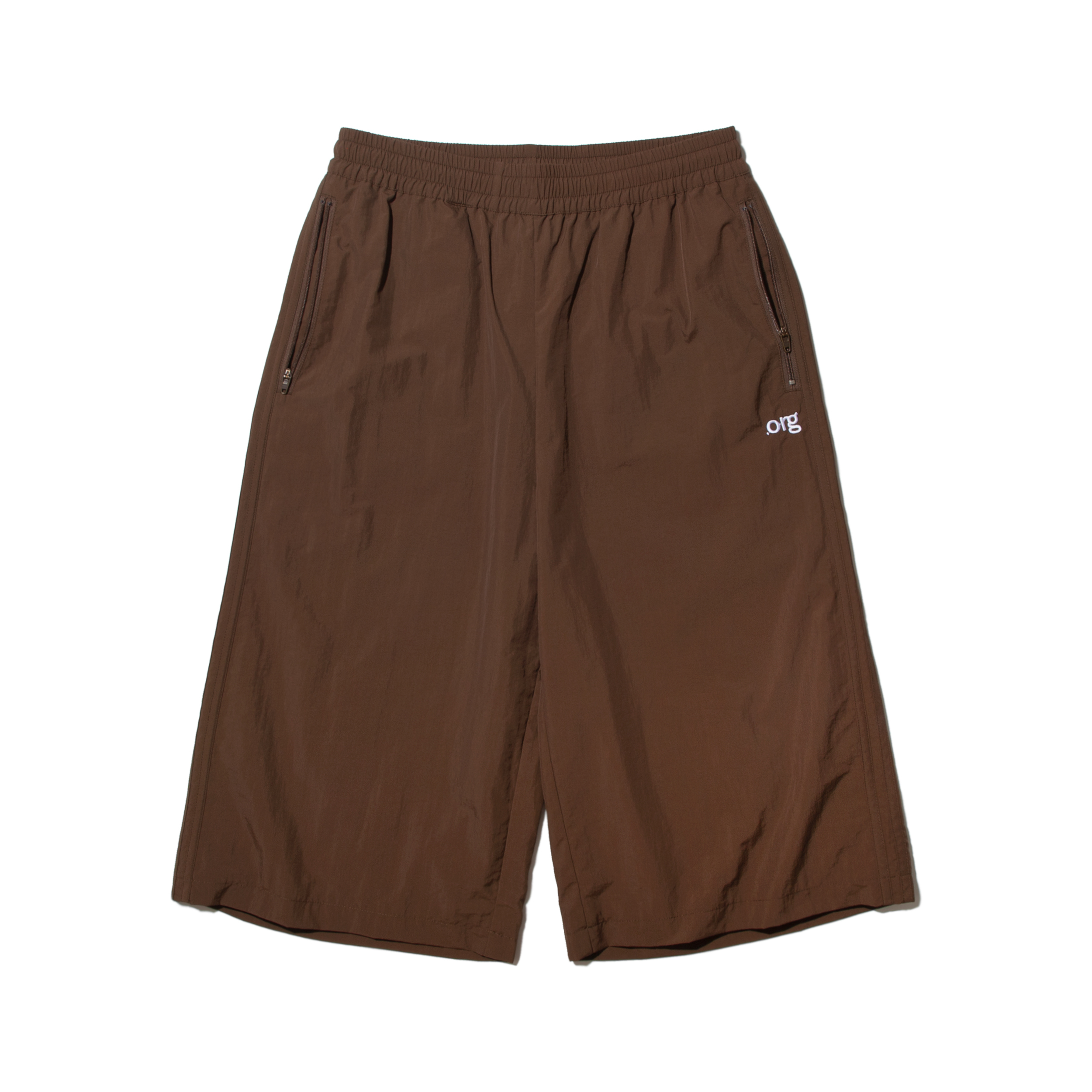 nul1.org ｜(nu-P56) - Citizen Cropped Shorts (Brown)
