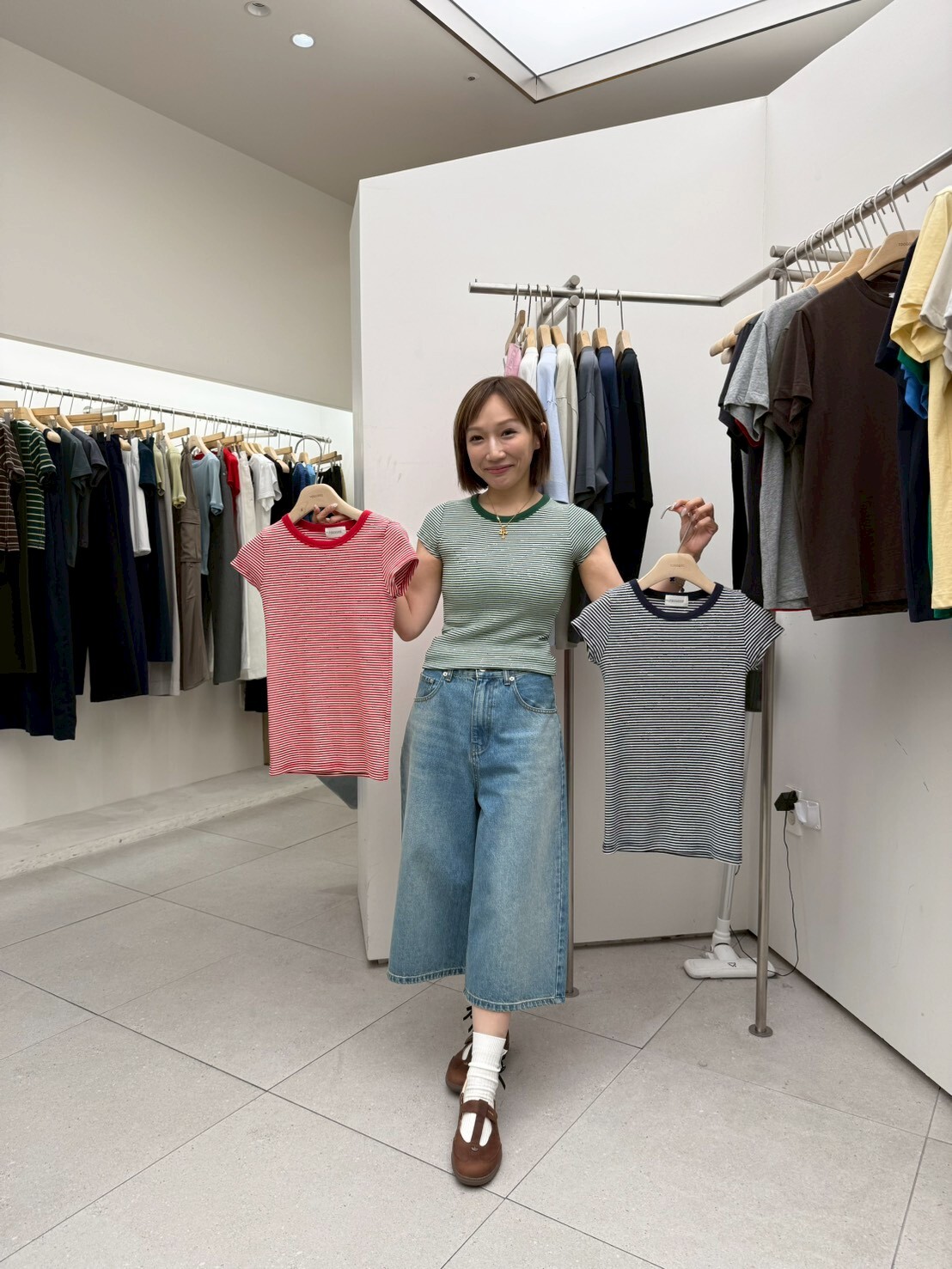 TG6150 美式間條修身Tee
