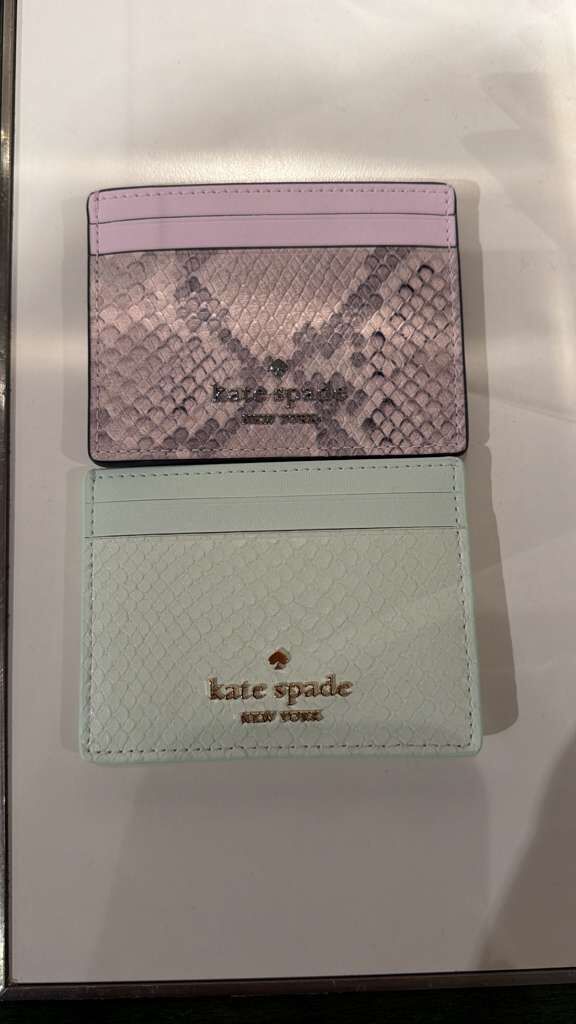 YV001 Kate Spade 蛇紋皮革纖薄卡套