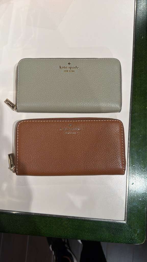 YV017 Kate Spade 細LOGO拉鏈長銀包 19x10cm