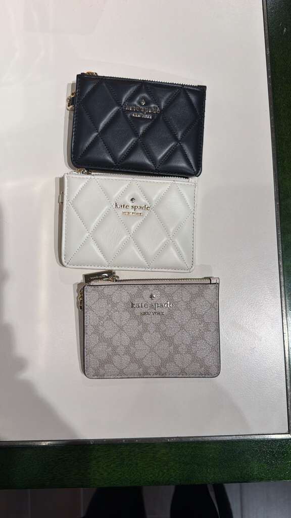 YV021 Kate Spade LOGO拉鏈卡包