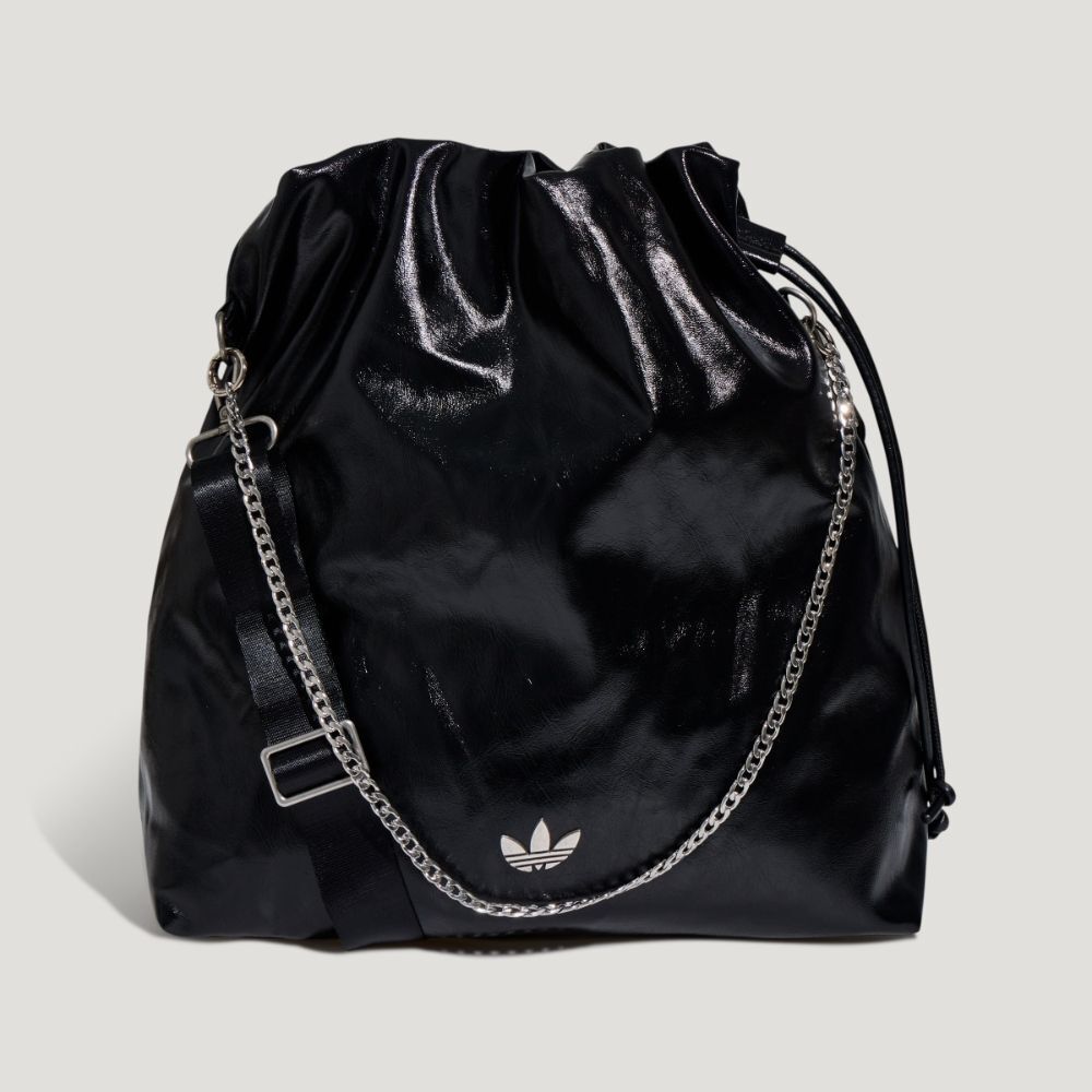 Adidas Original 小香風 皮革鍊條 流浪包 黑