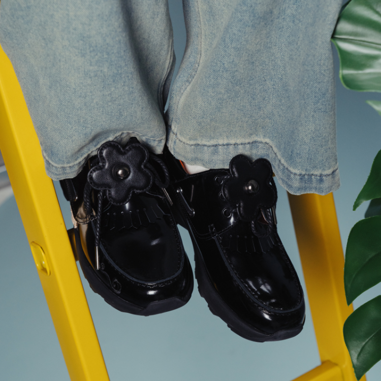 Shoe Tongue Leather Tab | Black｜Hong Kong Original Design