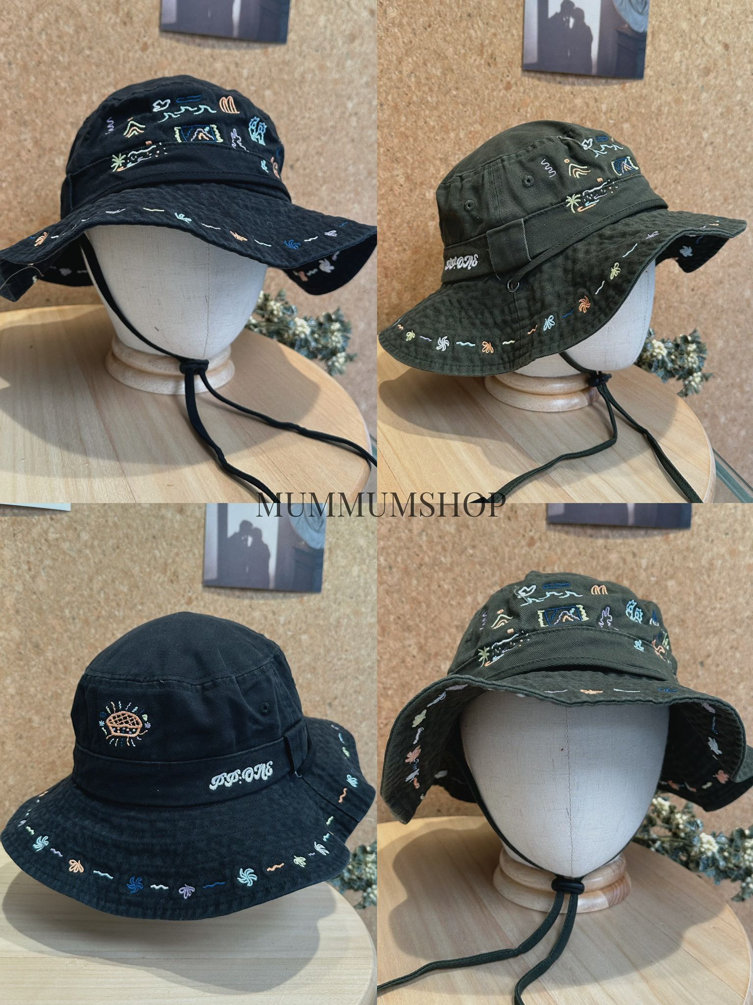 ac1432/自然景象小畫作漁夫帽