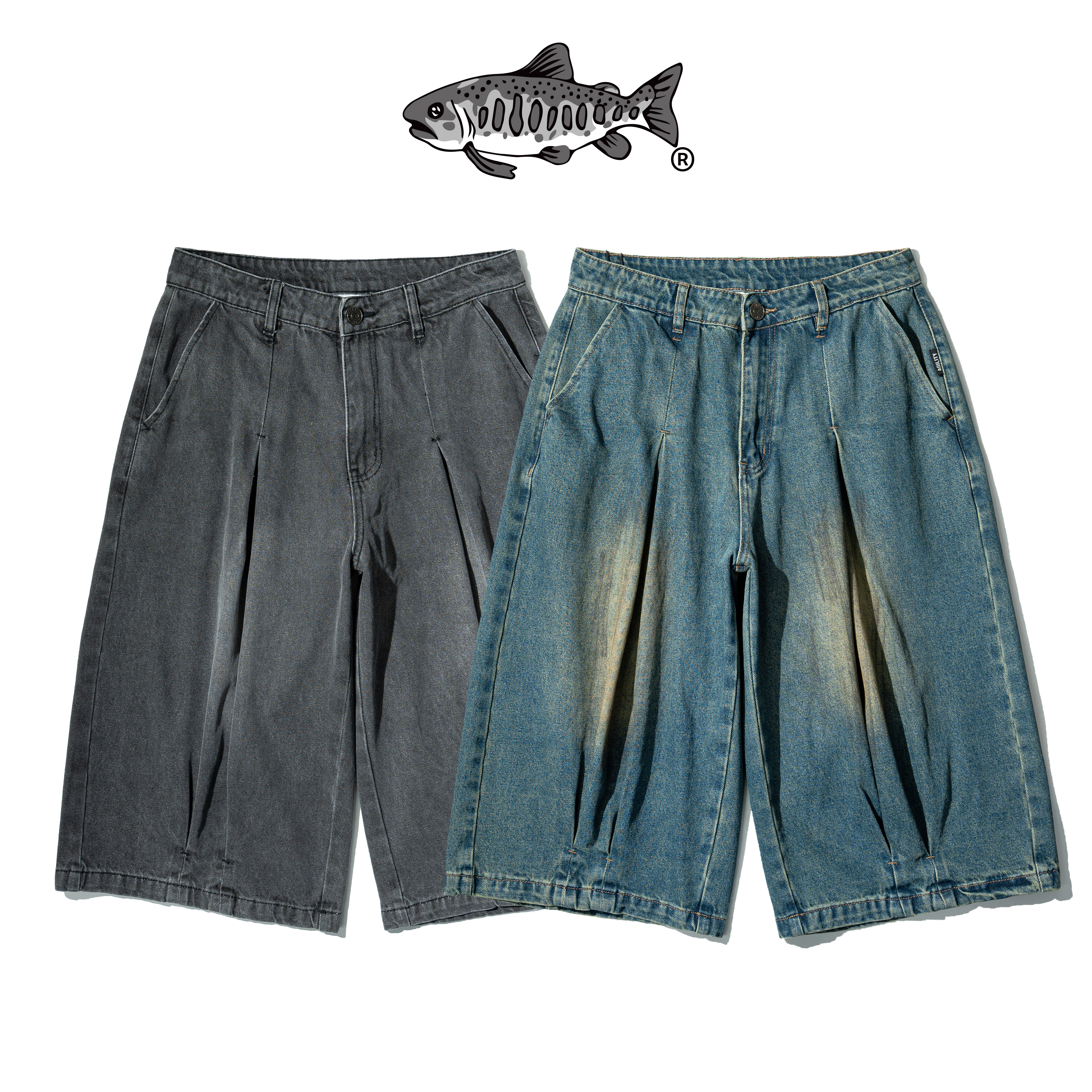 AGILITY Staff "DS" Mud Wash Denim Shorts 泥染 牛仔 六分褲 [STA-6]