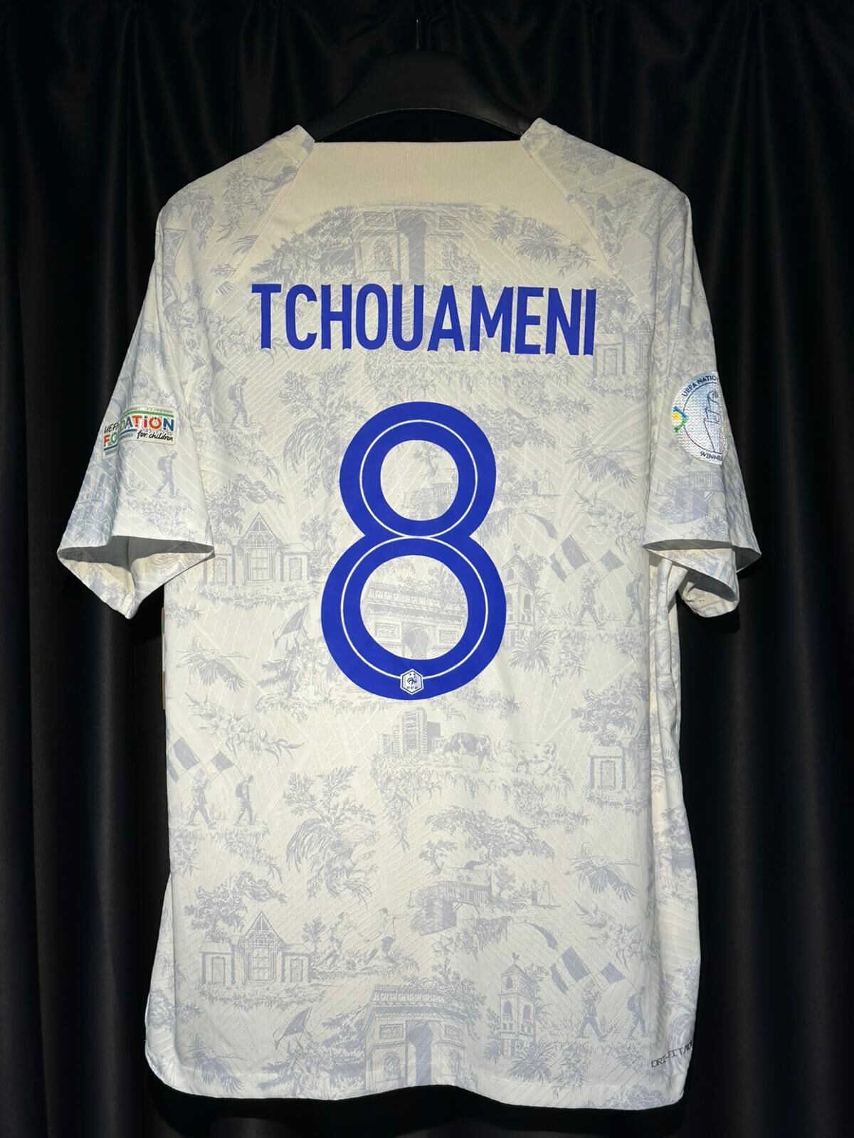 2022 法國 作客球員版球衣##8 TCHOUAMENI