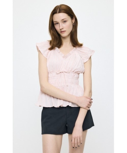 MOUSSY / WRINKLE RUFFLE SLEEVE