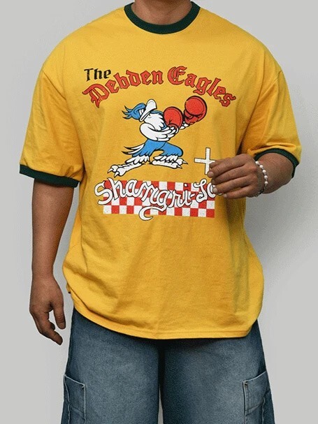 Eagles Color Block Crew Neck Short Sleeve T-Shirt