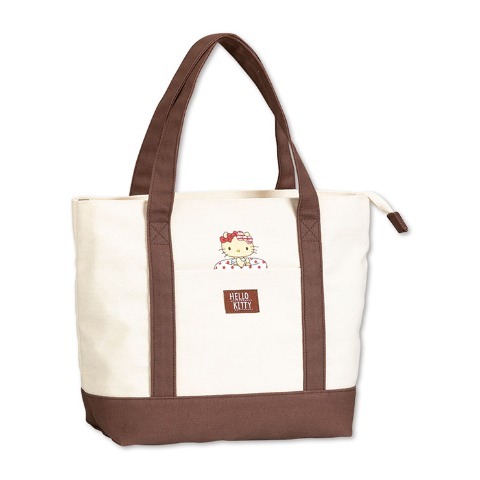 26088-KT Sanrio Hello Kitty Tote Bag 焦糖啡 215 #JP-SM26