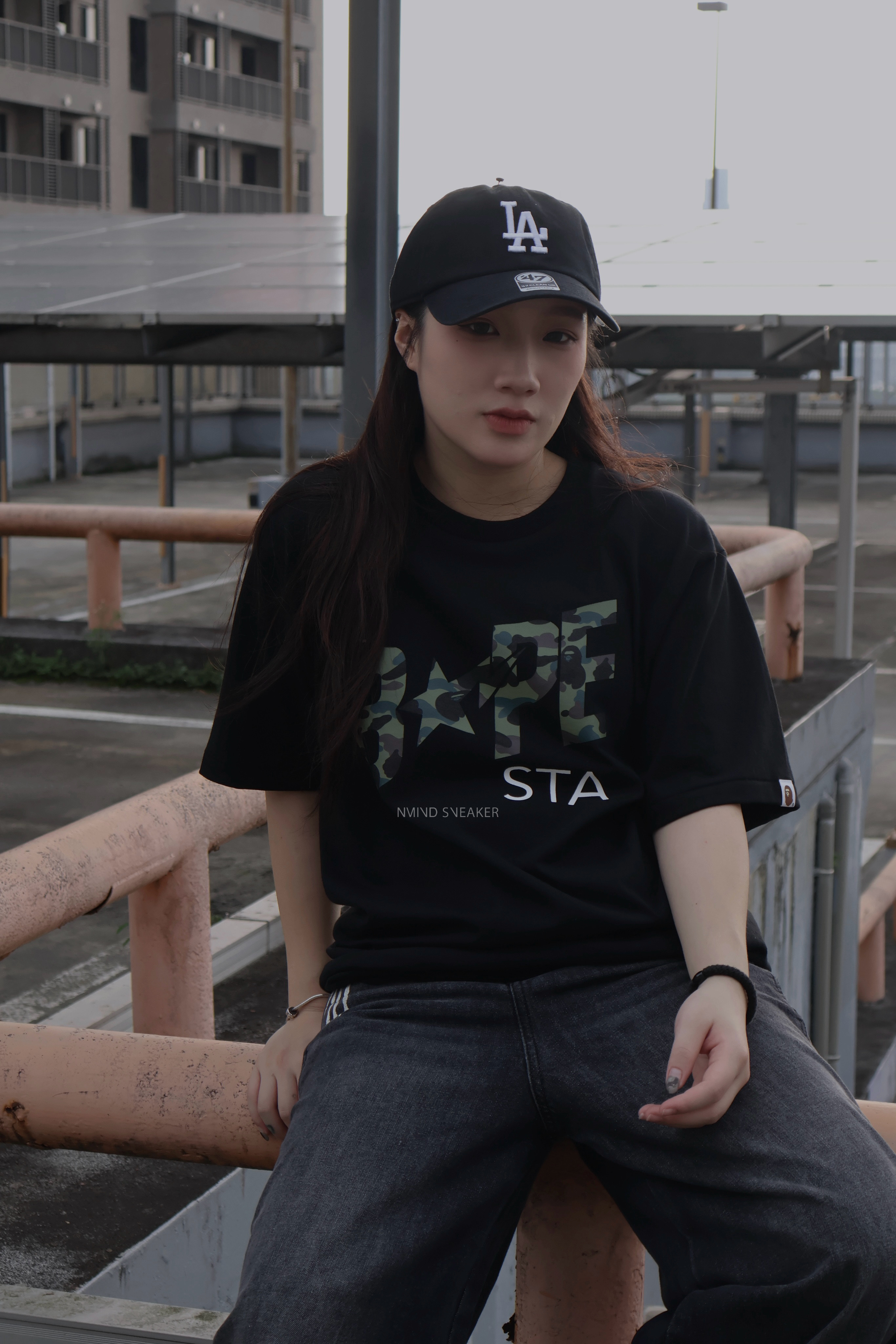 <快速出貨> BAPE 經典猿人頭 迷彩LOGO 短踢