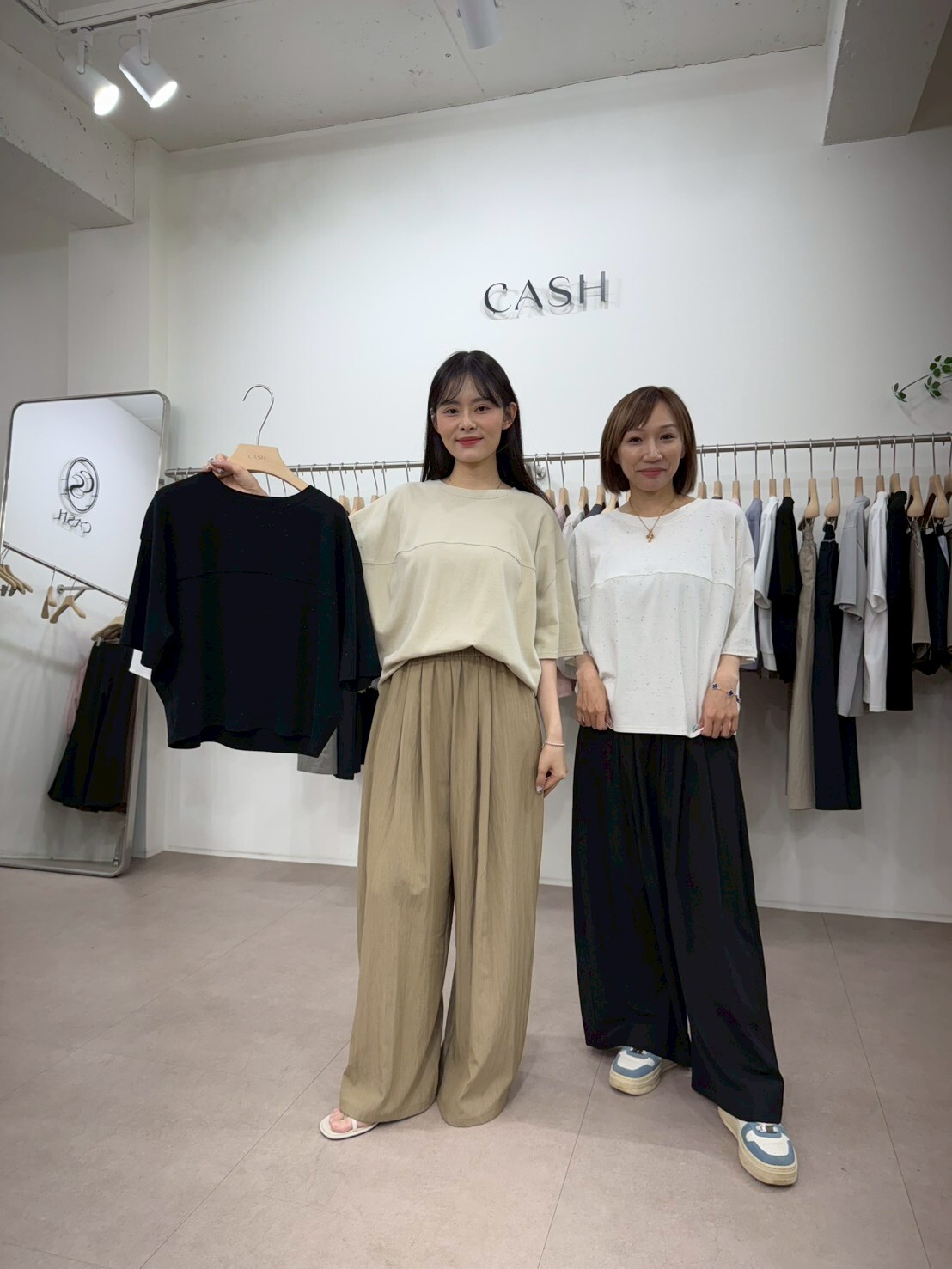 CA6111 舒適落肩雜點Tee