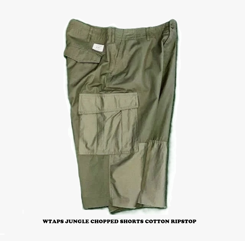 LAST PCS : WTAPS JUNGLE CHOPPED SHORTS COTTON RIPSTOP - OLIVE SIZE L = W36 IN STOCK NOW (現貨發售中)