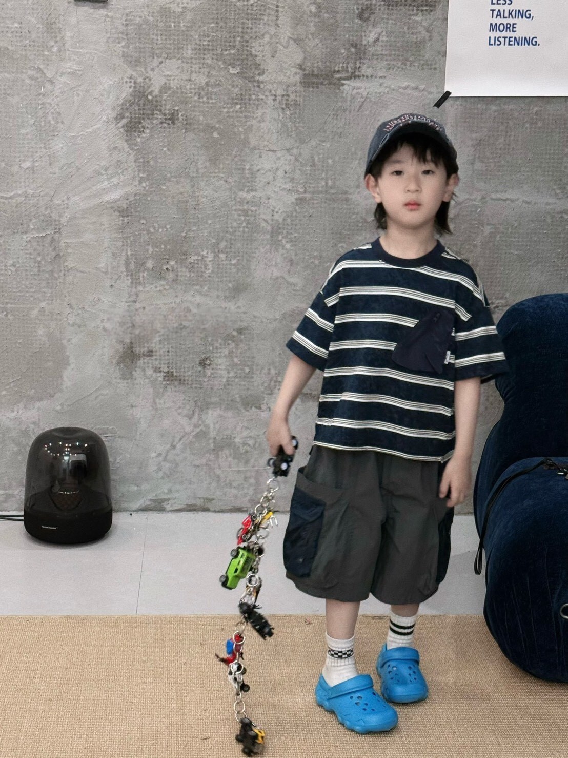 山系暈染條紋上衣