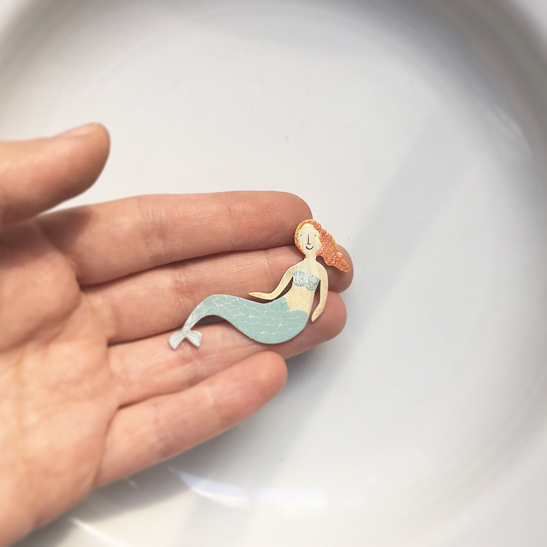 美人魚 | 胸針