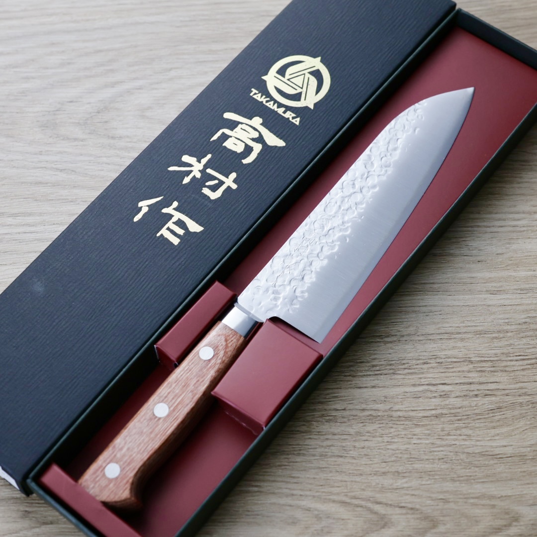 高村刃物 三德刀 170mm Chromax 鎚目