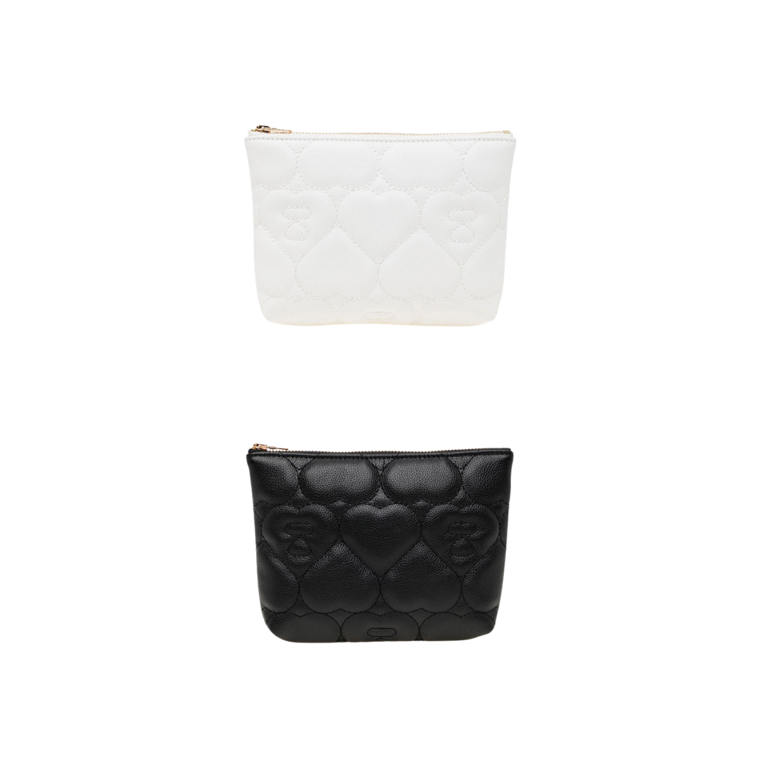 『日本連線中』2026SS A BATHING APE BAPE QUILTED HEART MONOGRAM SMALL WALLET 愛心 小 化妝包 CM20290308