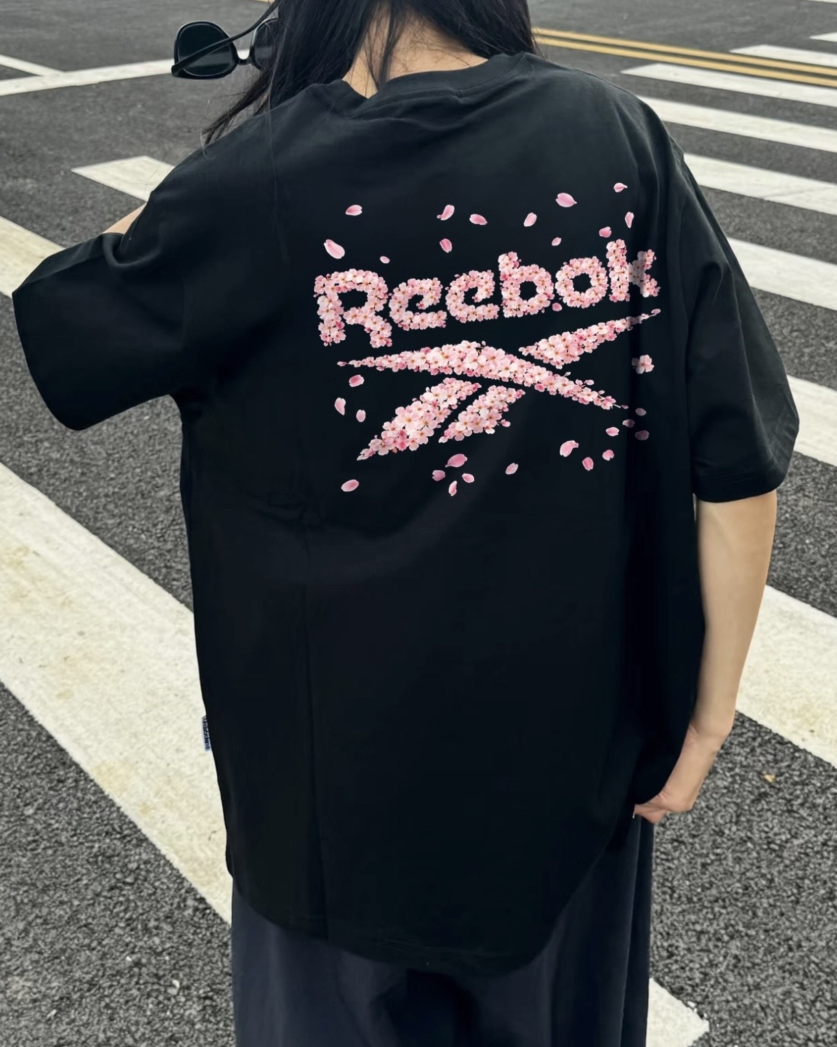 Reebok 280g 高磅數 「櫻花」短T
