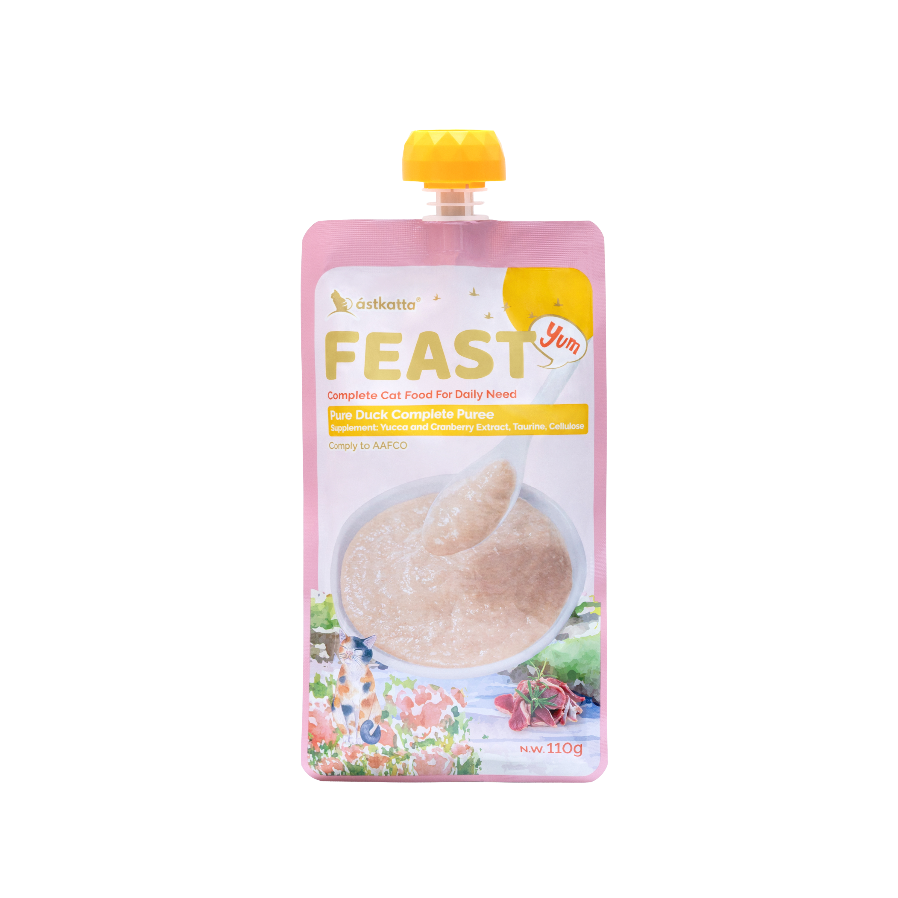 Astkatta| Feast 鮮肉盛宴營養主食包| 純鴨肉| 110g