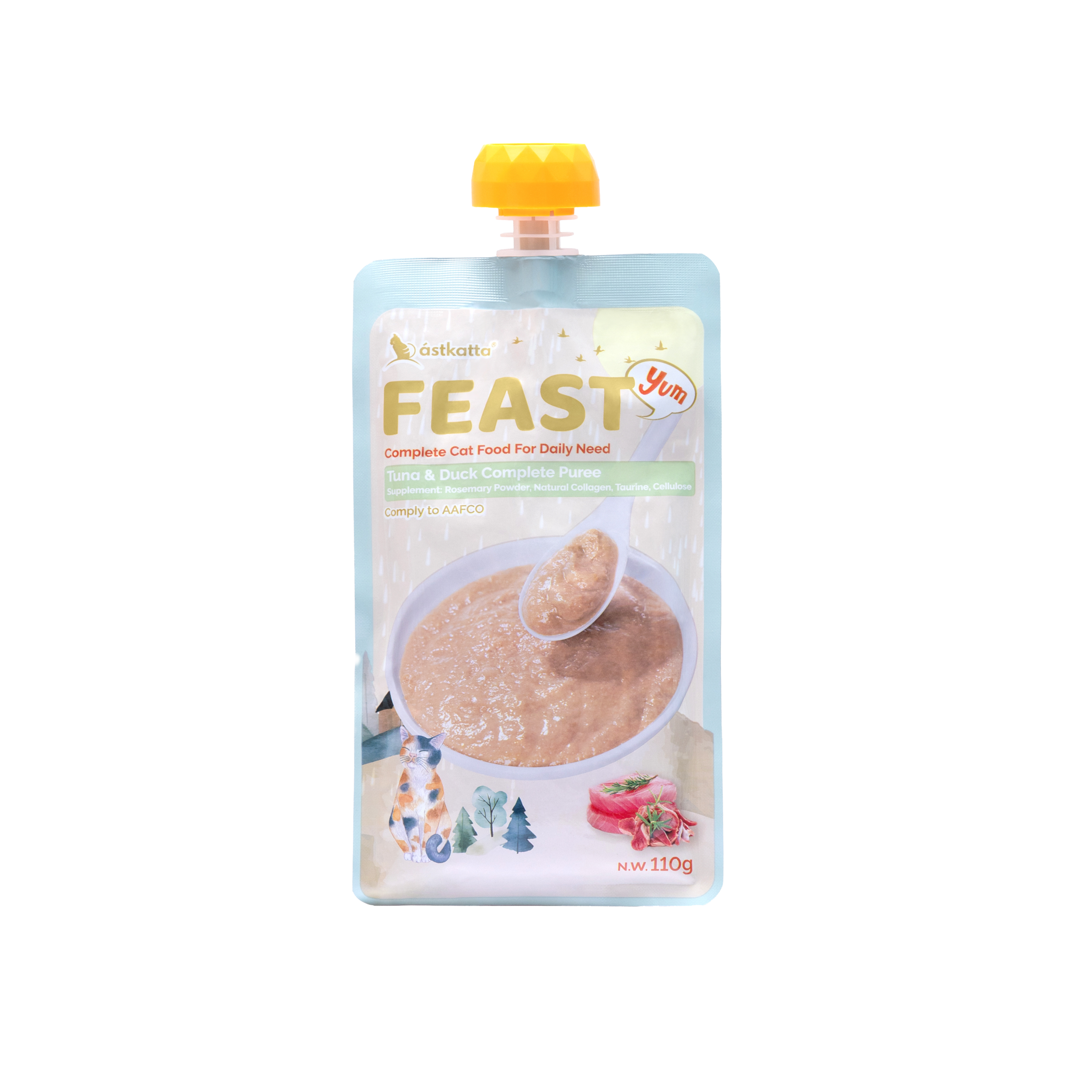 Astkatta| Feast 鮮肉盛宴營養主食包| 吞拿魚&鴨肉| 110g