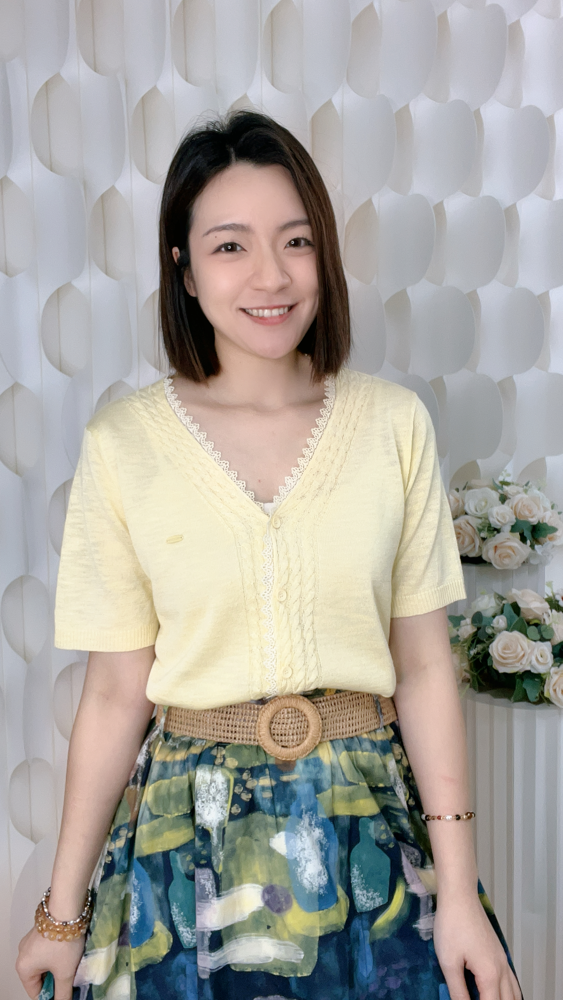 20%蠶絲鈕扣上衣 ( 胸38-42 腰38-42 長22吋 ) 2058 #0105clo