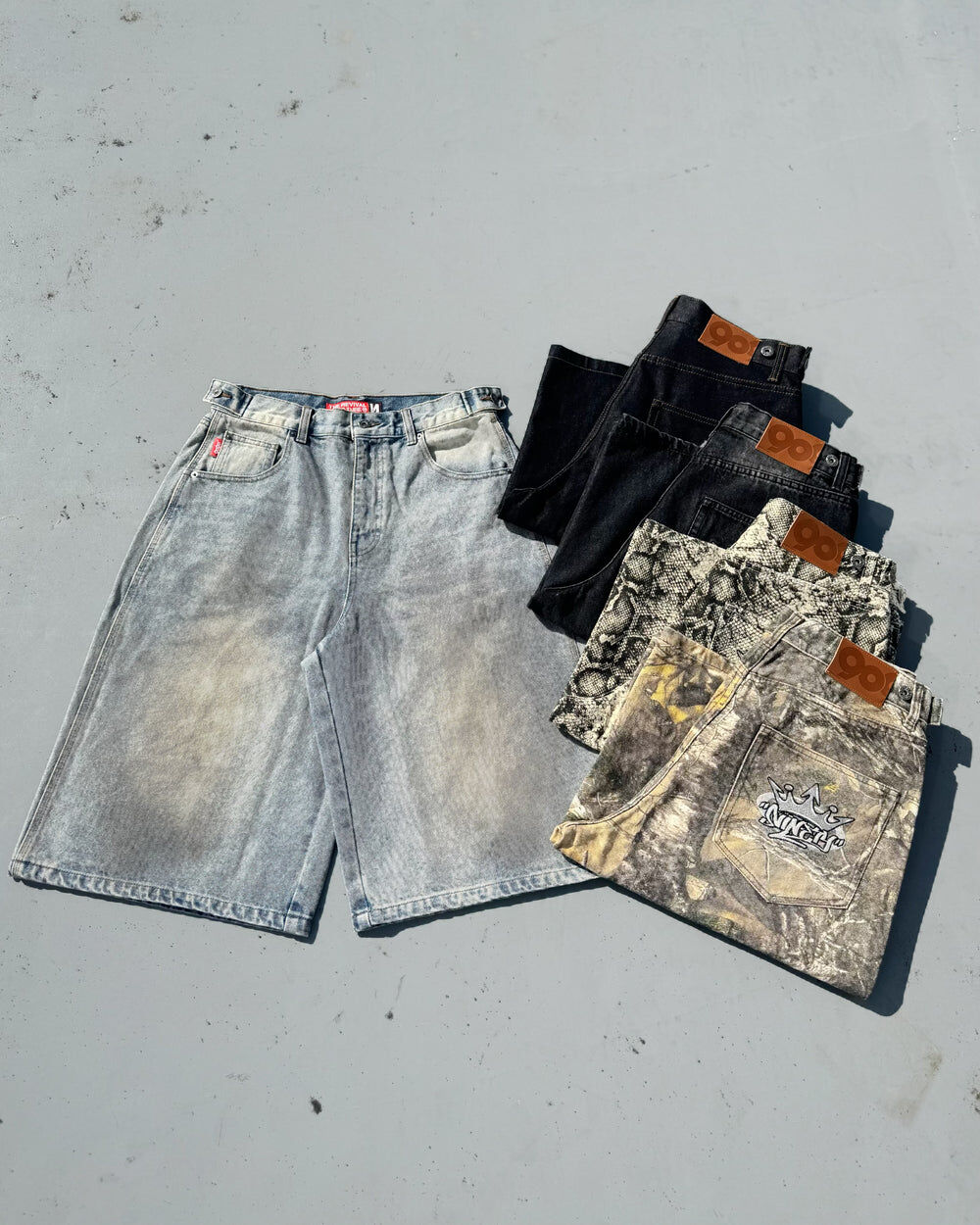 『日本連線中』2026SS 9090 King Logo Buggy Jorts 皇冠 短褲 NN2239