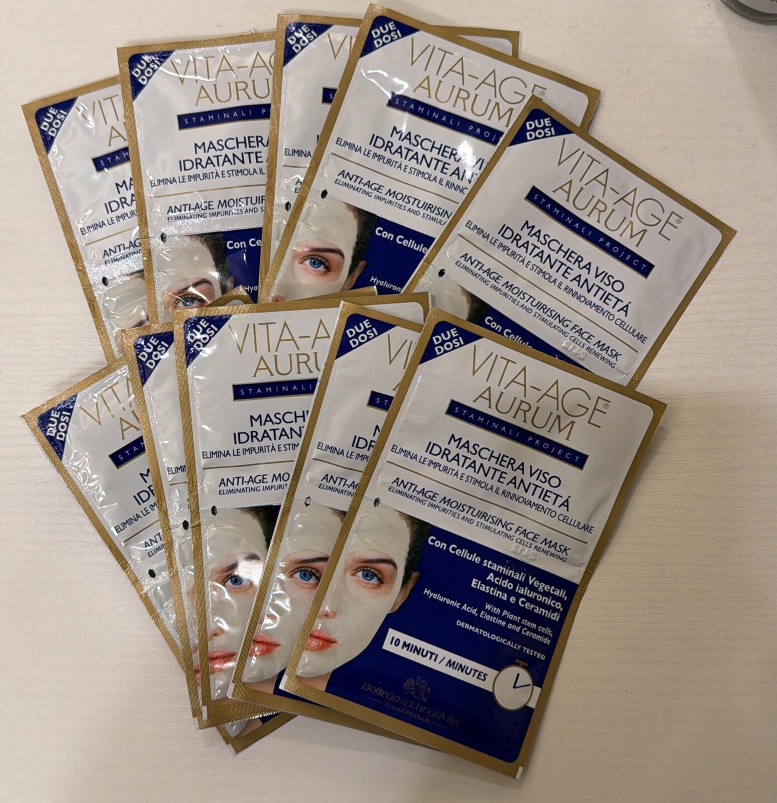 關鍵字G36. ⁠VITA-AGE ANTI-AGE MOISTUIRISING FACE MASK10包 優惠$110