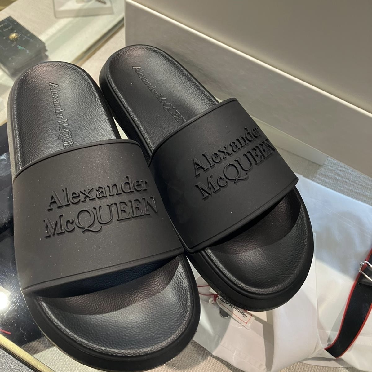 Alexander McQueen sandals rubber slides sandals