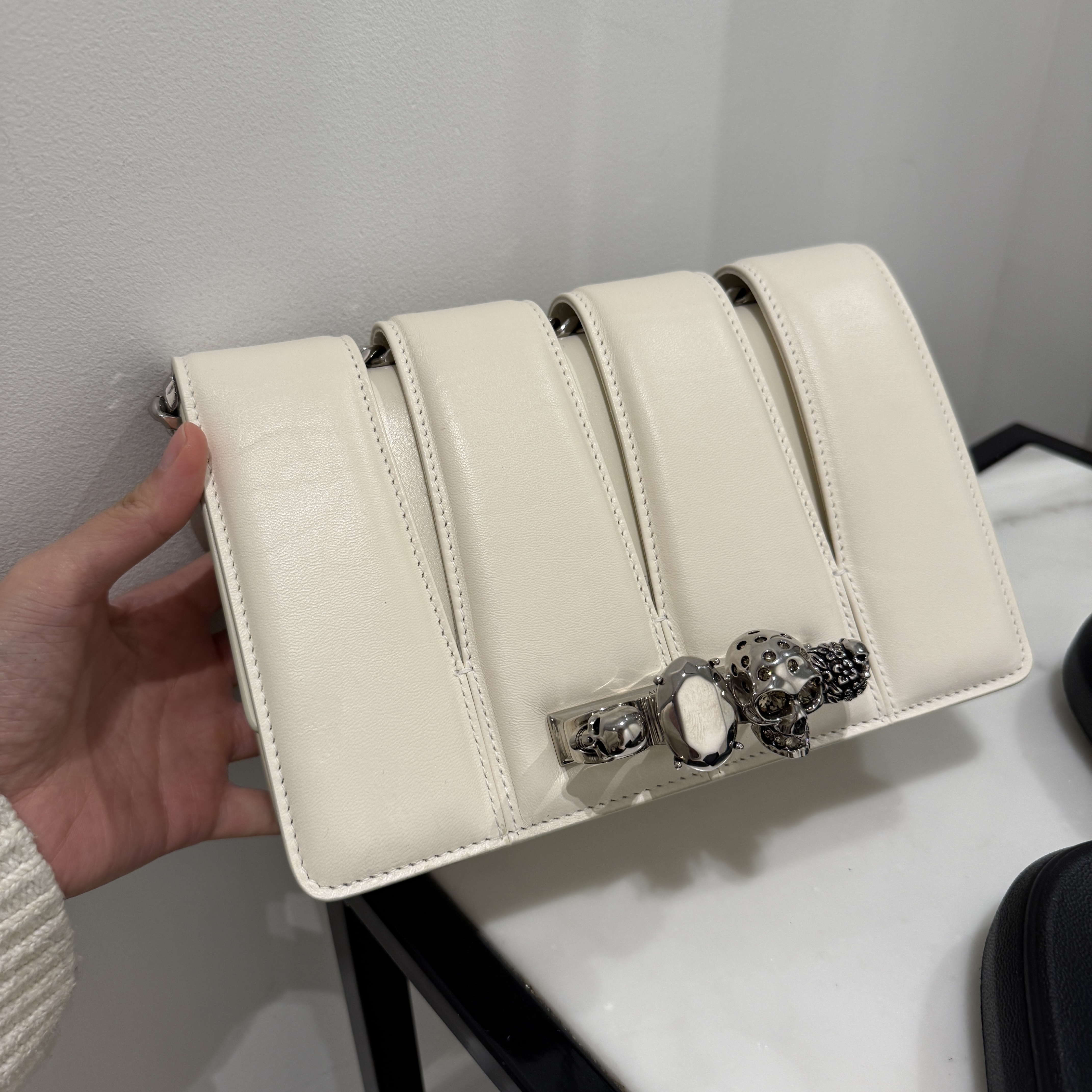 Alexander McQueen the slash jewel chain bag