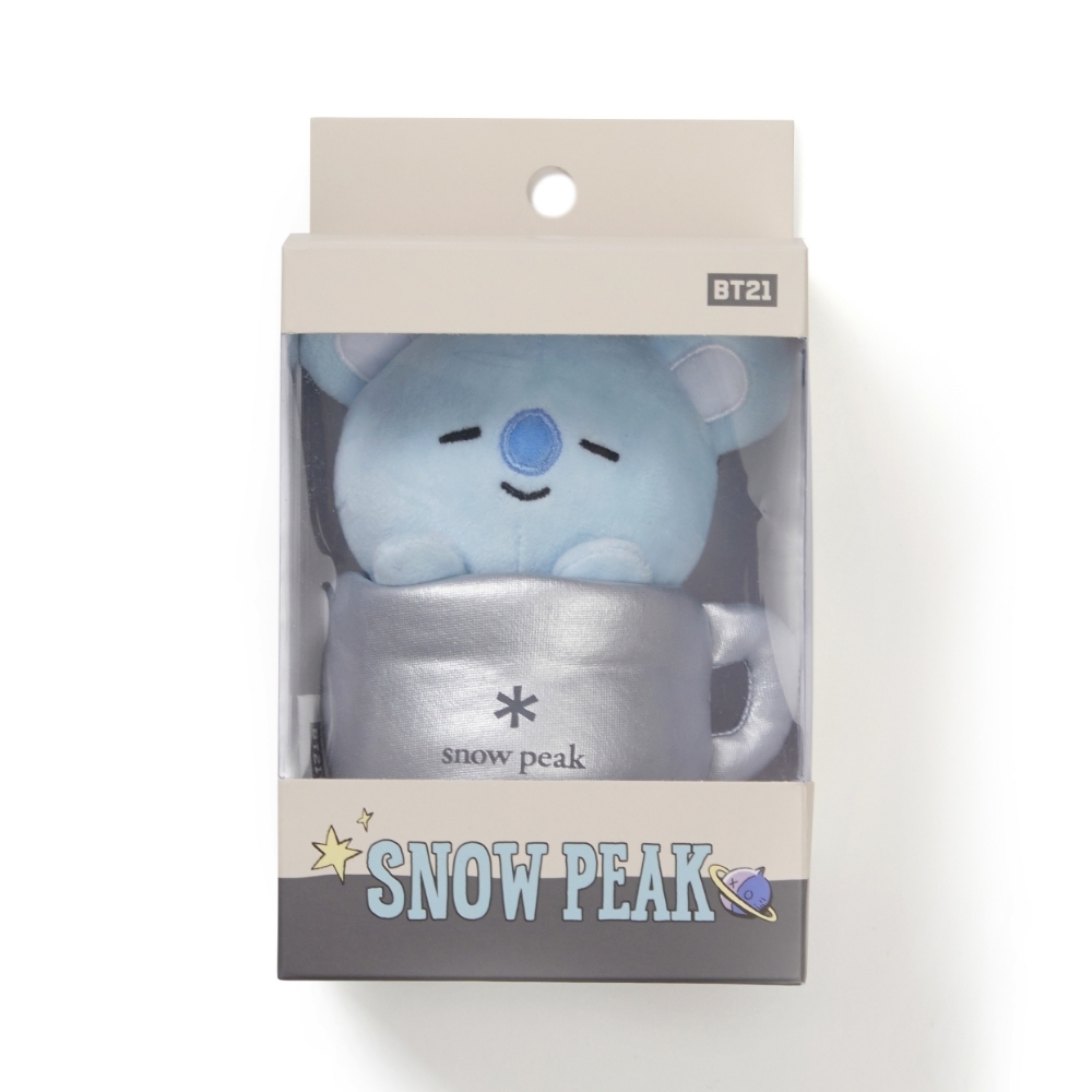 【代購】 Snow Peak × BT21 聯名限定 KOYA 經典鈦杯造型絨毛鑰匙圈