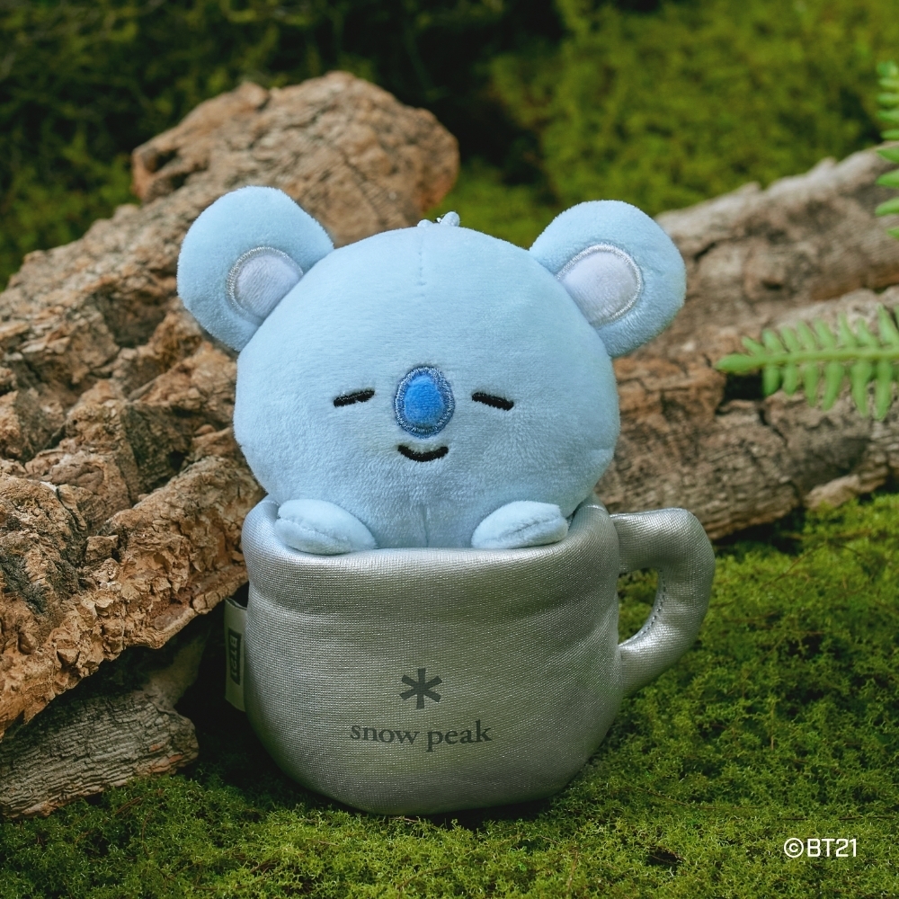 【代購】 Snow Peak × BT21 聯名限定 KOYA 經典鈦杯造型絨毛鑰匙圈