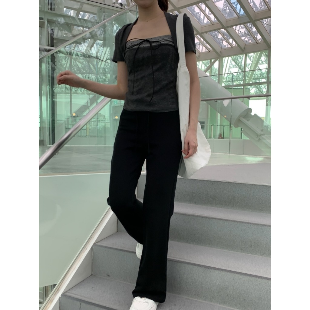 A17 小個子的夢中情褲 微喇叭棉褲 #A3118
