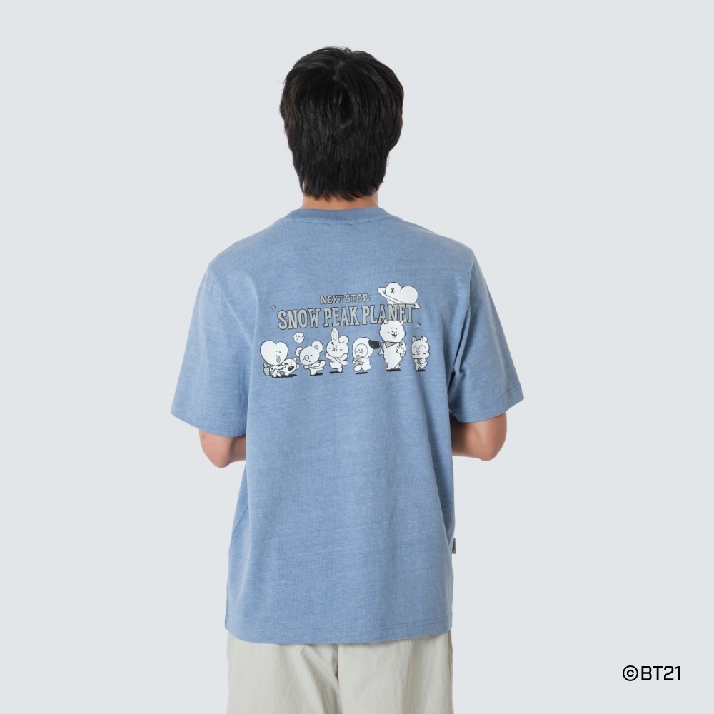 【代購】 Snow Peak × BT21 聯名限定款 全員集合主題印花短袖 T 恤 (三色)