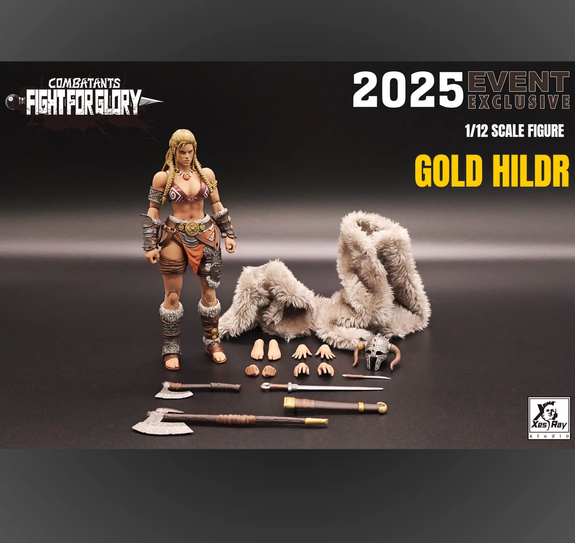 Xesray Studio - Gladiator's Battle of Glory 1/12 Golden Hilder Action Figure (WF25 Online Sales Edition)