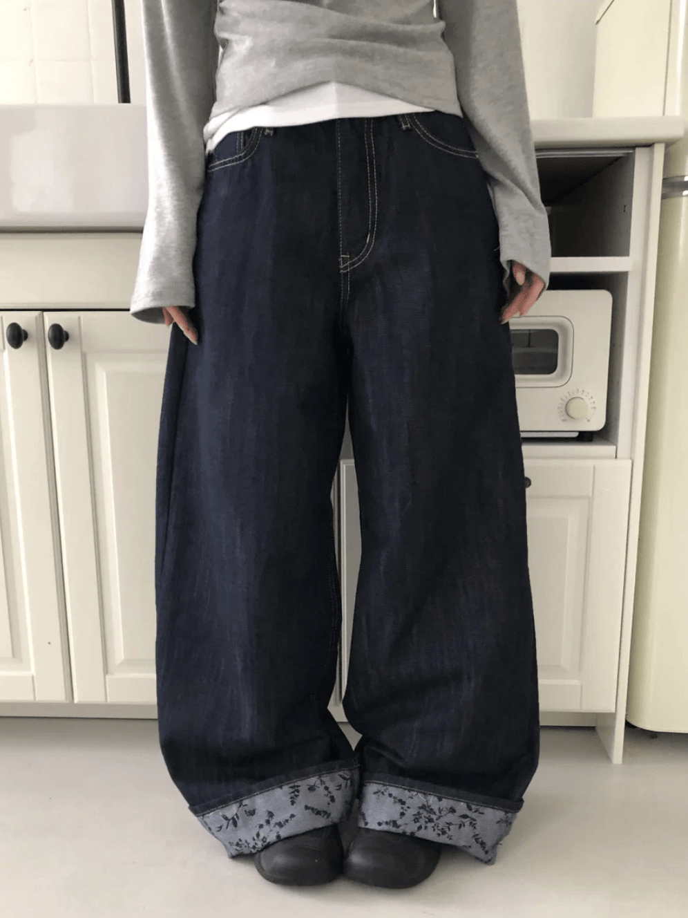 【現貨】Inner Floral Jeans
