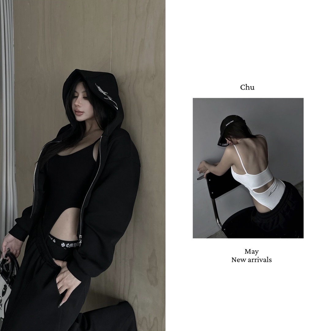 𝐂𝐇𝐔-𝐌𝐀𝐃𝐄｜Backless Top BT-01 美背假連體上衣 (05.04 Drop)