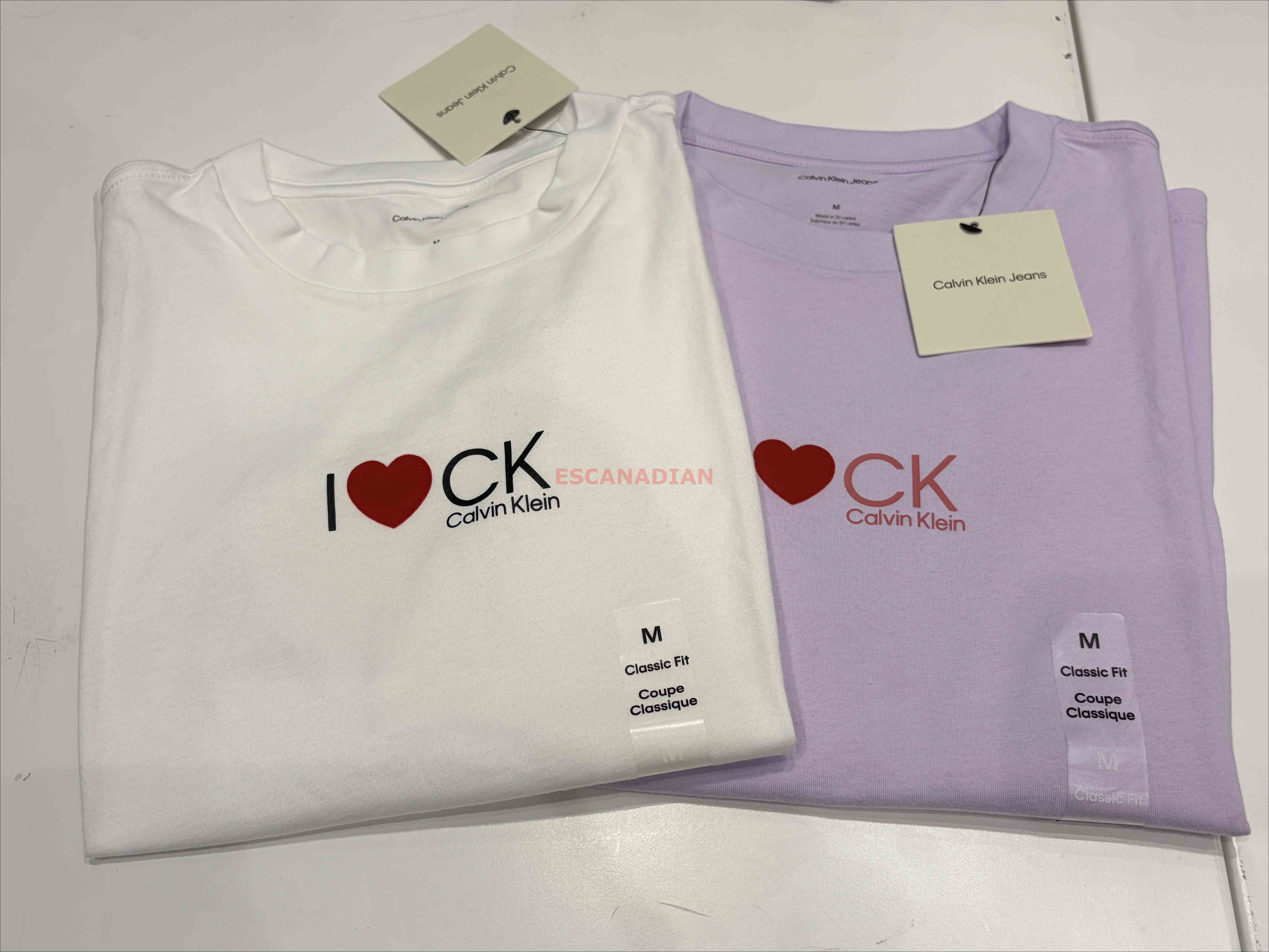 CK 女大人 I LOVE CK 短TEE (2色) (Class fit)