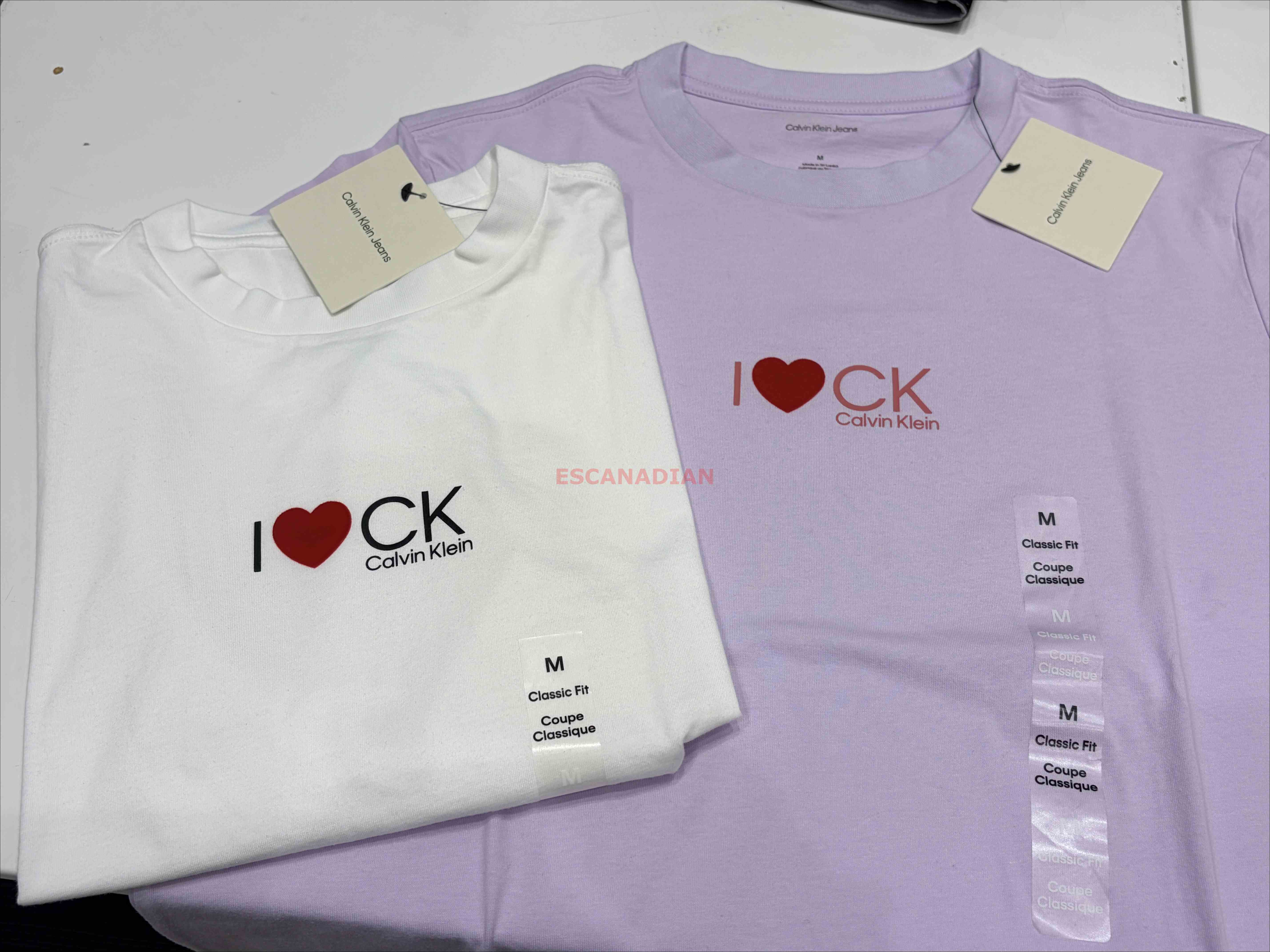 CK 女大人 I LOVE CK 短TEE (2色) (Class fit)