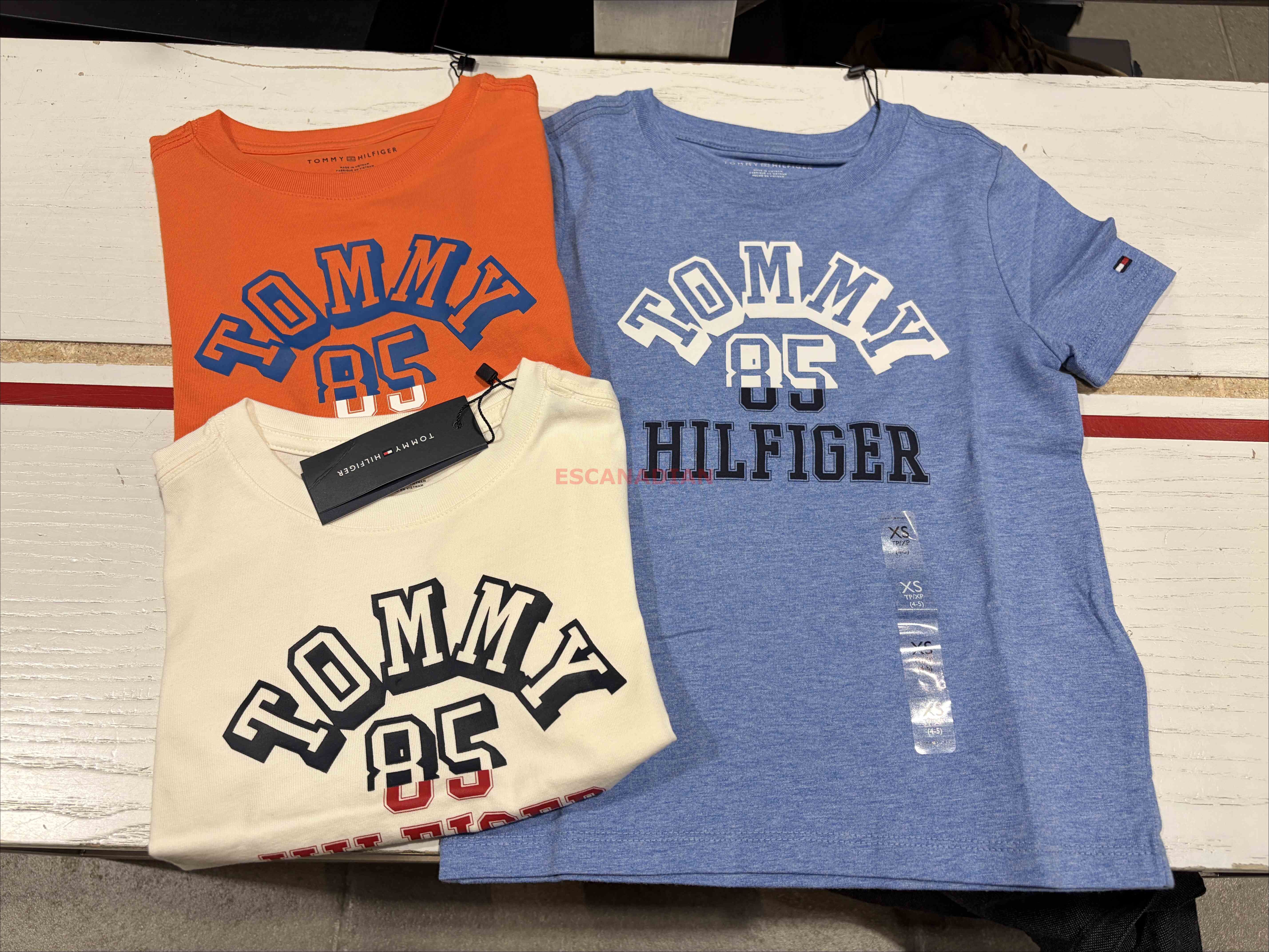 TOMMY 男大童 字樣圖案 短TEE (3色)