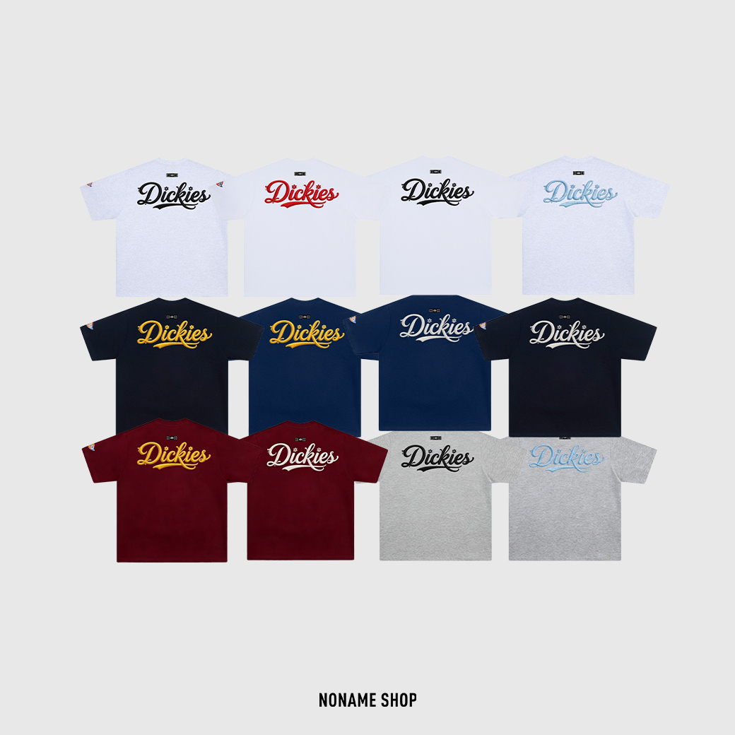 DICKIES 320克 重磅 純棉 美式 復古 草寫 字母 花花LOGO 短袖 12色 (男款)