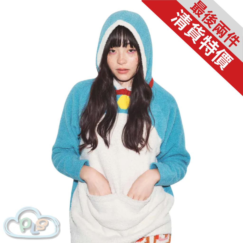 現貨 Cosplay 多啦A夢帶帽針織上衣 藍色 多啦A夢 Felissimo #22312